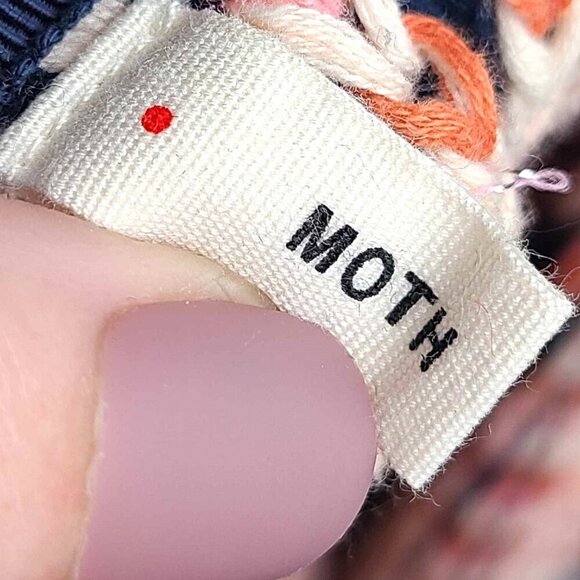 Anthropologie Moth Knit Boho Artsy Bohemian 70s Fringe Cardigan SMALL - Picture 9 of 11